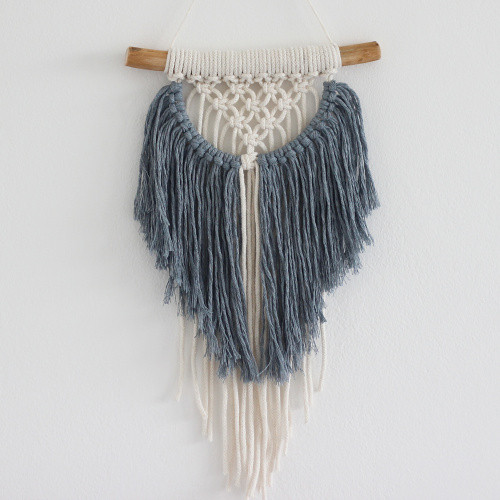 Šedobílé macramé menší — foto 2