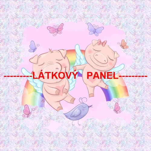 Bavlněný panel 25 x 25cm /+varianty velikostí/ — foto 2