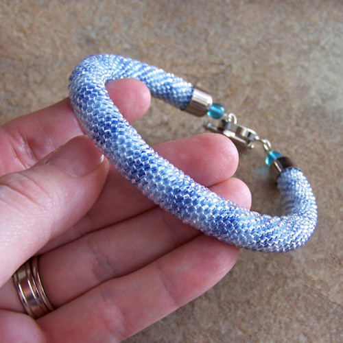 Náramek - ombré blue — foto 4