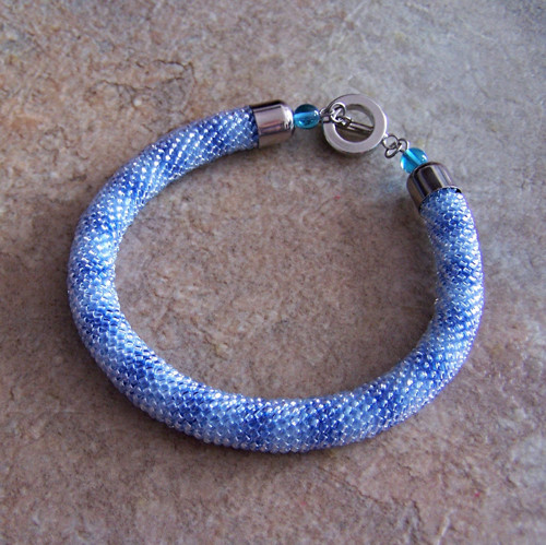 Náramek - ombré blue — foto 3