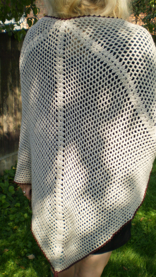 Pavučina - pěticípý háčkovaný šátek — foto 3
