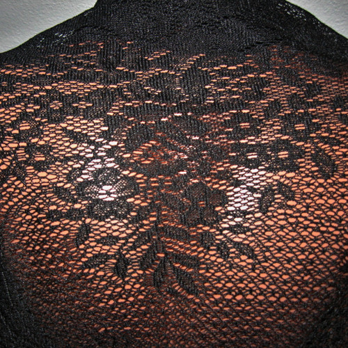 Černý pléd přes ramena 14019 — foto 3