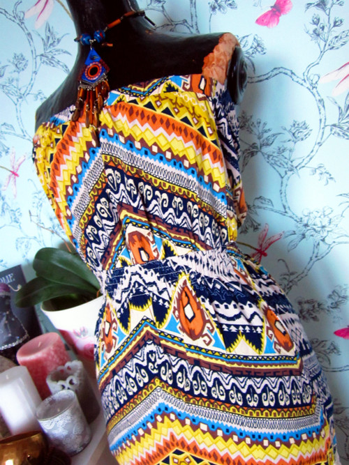 Etno boho eklektika šaty — foto 2