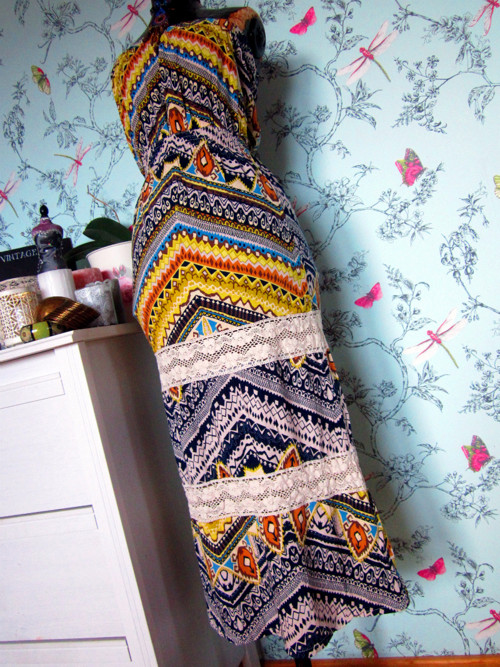 Etno boho eklektika šaty — foto 3