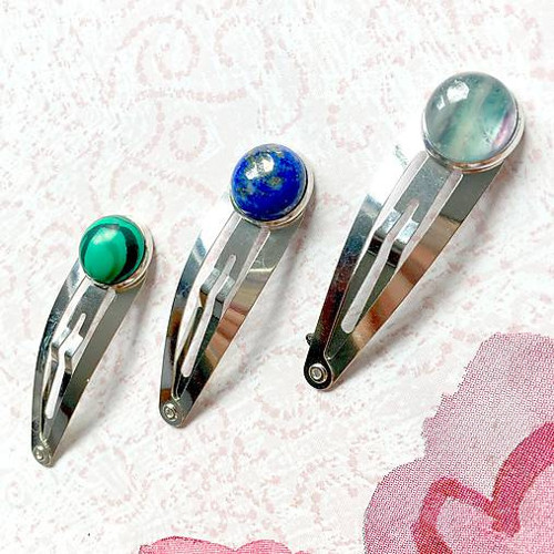 Sponka do vlasů s fluoritem — foto 3