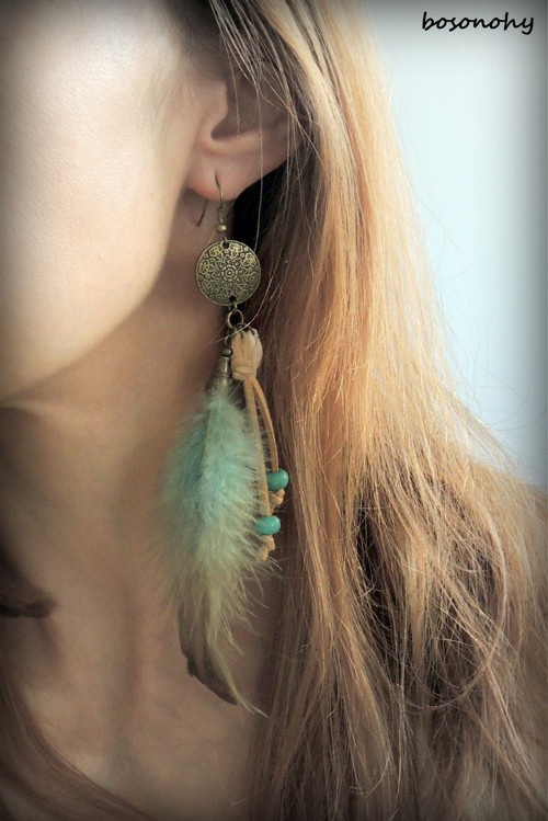 Náušnice boho style "FEATHERS" III. — foto 6