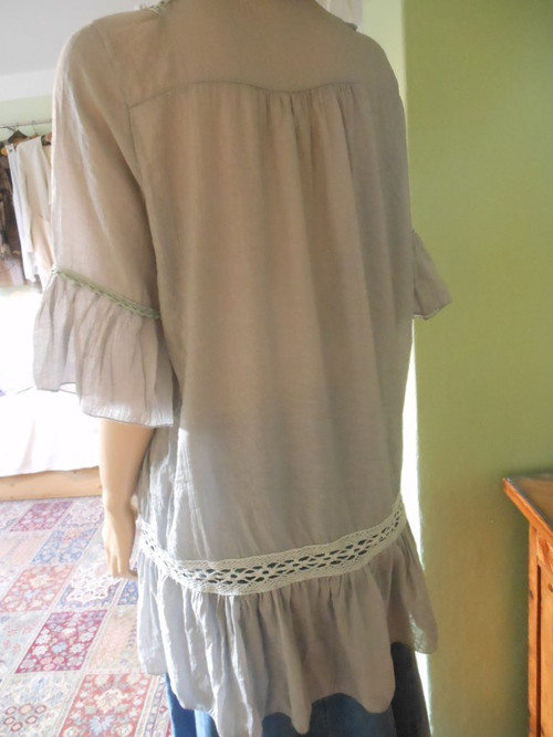 Boho tunika s krajkou, vel.UNI — foto 5