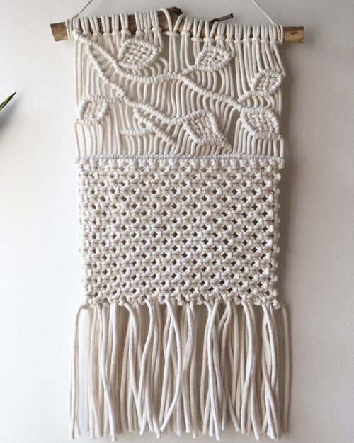 Macramé závěs na zeď - Spring is Coming — foto 2
