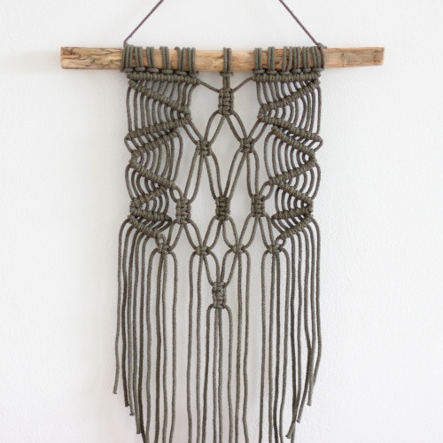 Khaki zelené macramé střední — foto 2