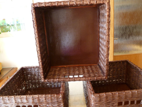 Koše 3ks - tmavý mahagon — foto 3