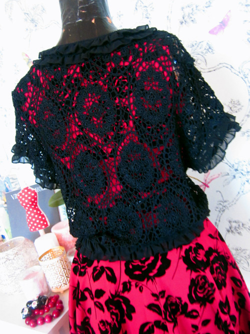 Háčkované bolerko vintage look — foto 4