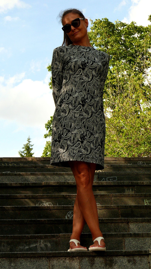 PulloverDressB&W/Paisley — foto 3