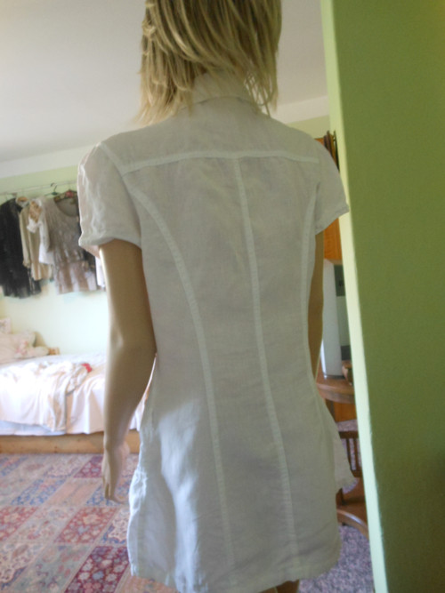 Stylová lněná šatovka, vel.M — foto 4