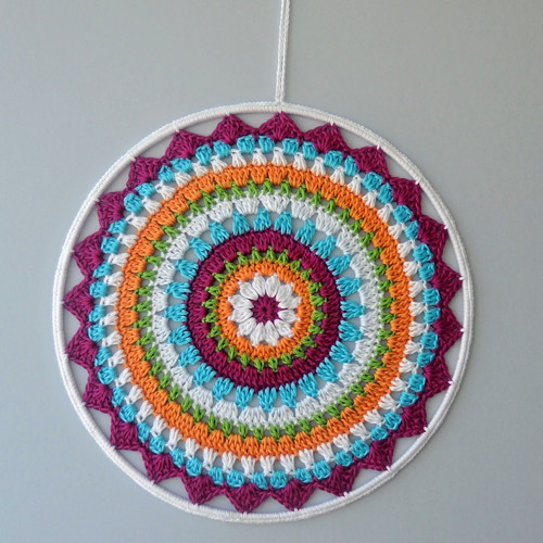 Háčkovaná mandala 25 cm - 5. — foto 2