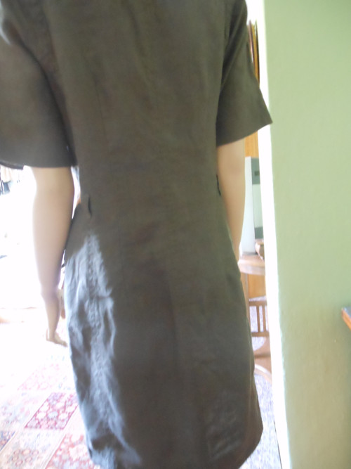 Lněné šaty propínací, vel.40 — foto 4