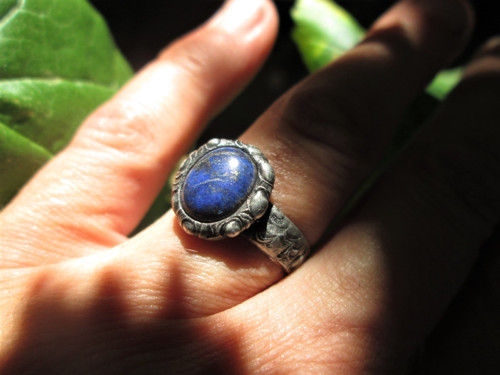 Prsten ,, Noční oblohy " s lapis - lazuli — foto 4