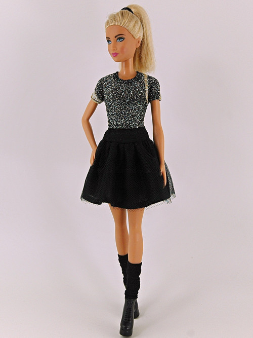 Barbie - Tričko černozlaté — foto 2