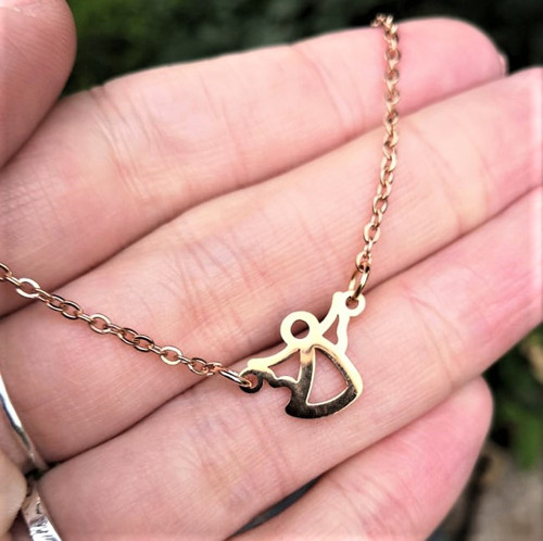 Ocelový náramek*andělský*rosegold — foto 4