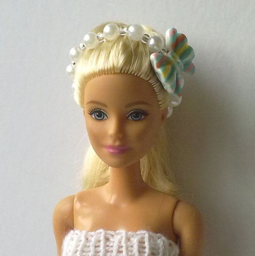 Čelenka pro Barbie - elegantní mašle — foto 2