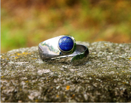 Nerezový náramek...." Silver and blue " — foto 5