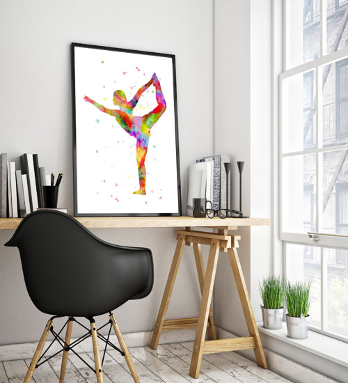 Joga Natarajasana - Tisk na grafický papír — foto 5