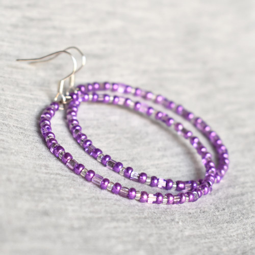 "Violet Circles" náušnice — foto 2