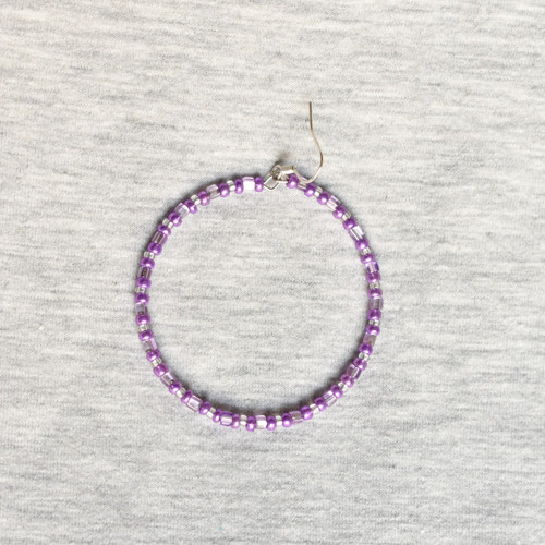 "Violet Circles" náušnice — foto 4