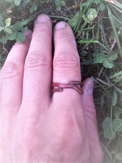 Měděný multiprsten "Podzimní vlny" — foto 2