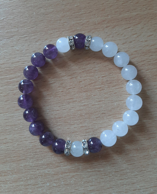 Náramek ametyst s jadeitem — foto 5