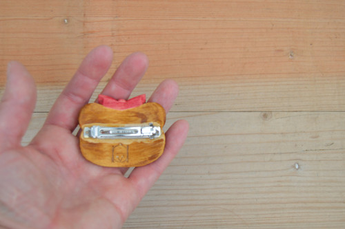 Medvědí holčička - sponka do vlasů 5cm — foto 6