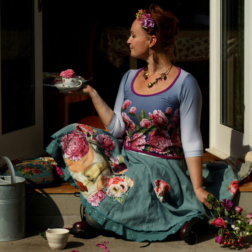 "Rose Garden II"...BIO triko — foto 3