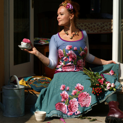 "Rose Garden II"...BIO triko — foto 5