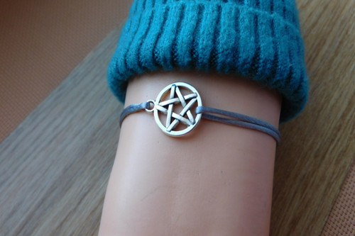 Náramek - Starostříbro-pentagram — foto 3
