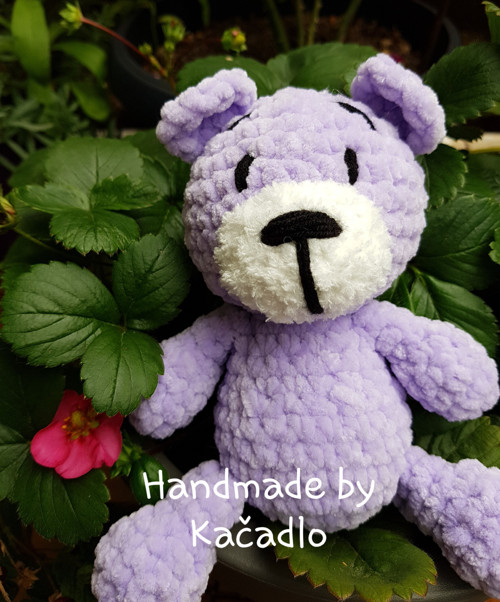 Háčkovaný mini medvídek-barva na přání — foto 3