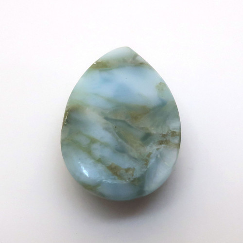 Kabošon larimar kapka 13,5mm — foto 4