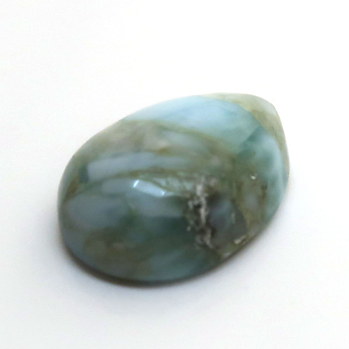 Kabošon larimar kapka 13,5mm — foto 3