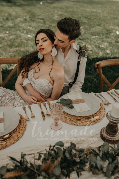 Svatební oznámení s páskem - Macrame — foto 4