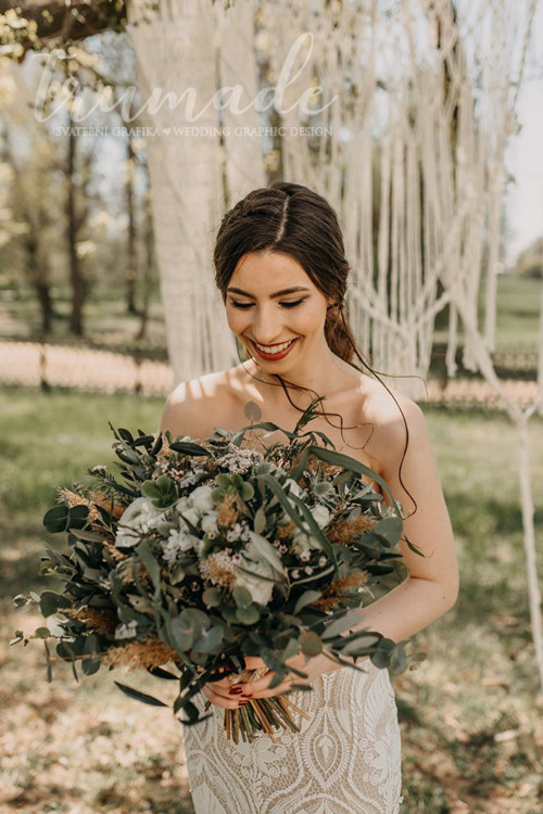 Svatební oznámení s páskem - Macrame — foto 5