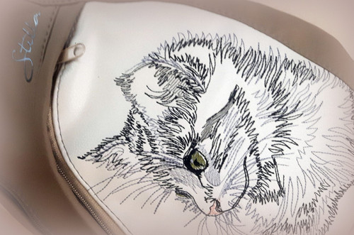 Backpack mocca - Cat sketch — foto 4
