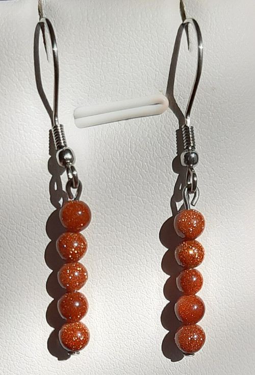 Náušnice zlatý písek — foto 2