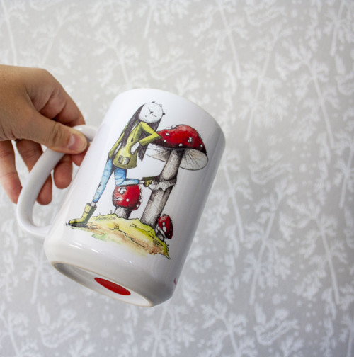 Hrnek - VELKÝ 400ml - Muchomůrka — foto 5