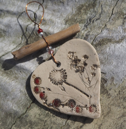 Závěs driftwood srdce — foto 2