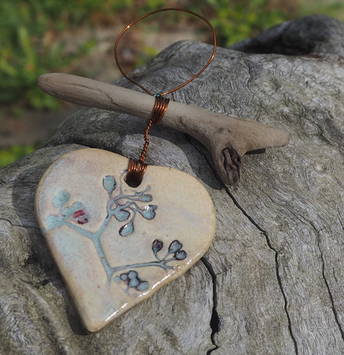 Závěs driftwood srdce — foto 2