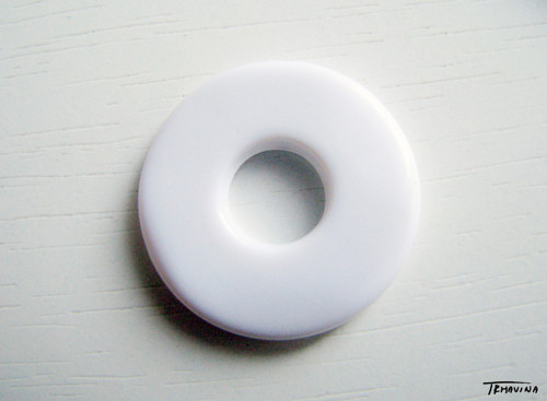 Kroužek - donut bílý — foto 3