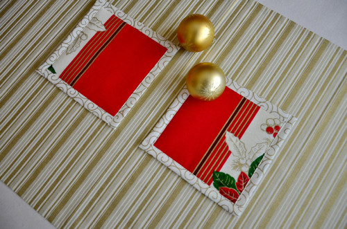 Prostírání pod hrníček - Trinity - Zlaté spirály — foto 3