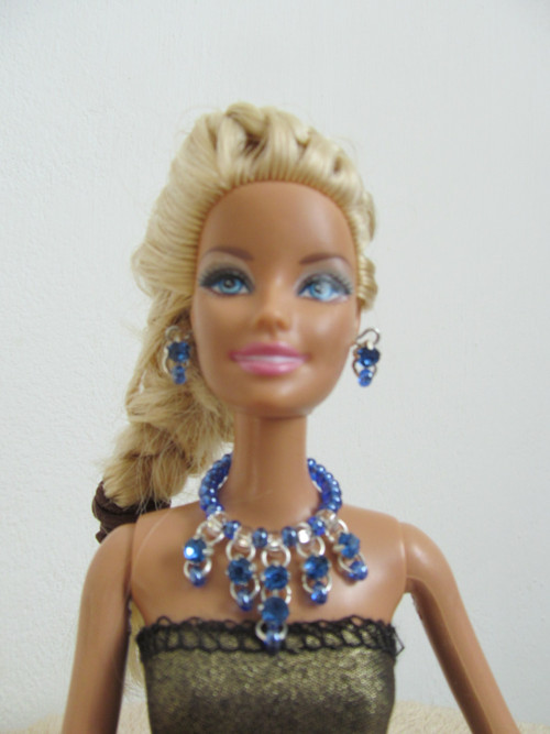 Souprava - náhrdelník a náušnice pro Barbie — foto 2