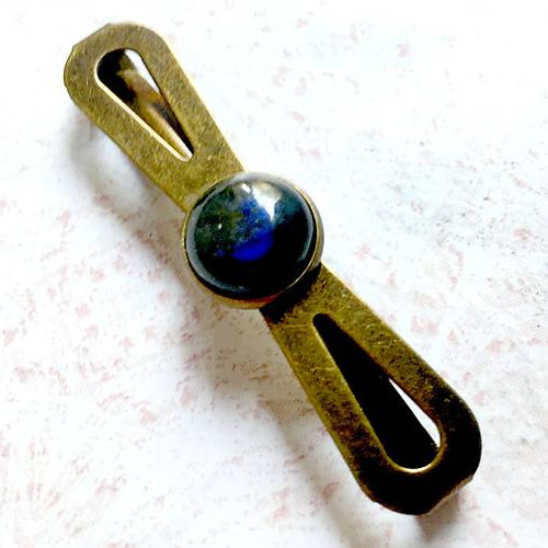 Vintage spona s labradoritem — foto 3