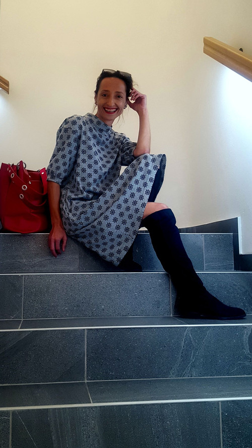 PulloverDressRudder/NavyBlueOnGrey — foto 6