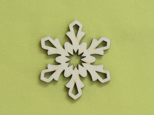 Vločka 4,5 x 4,5cm - cena za 3ks — foto 2