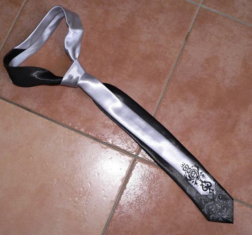 Černo šedá kravata — foto 2